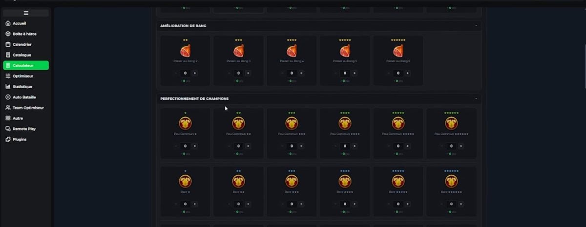 CVC RSLToolsのポイント：Raid Shadow Legendsイベント向け「クラン対クラン」ポイント計算ツール