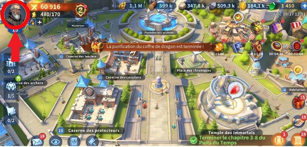 Avatar sur Infinity Kingdom