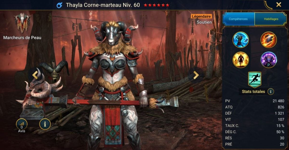 Panduan tentang keahlian, kekuatan, dan artefak Thayla Hammerhorn di RSL 