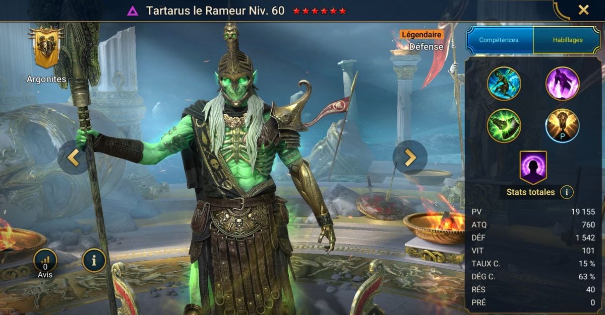 Guide til mestring, nåde og artefakter mod Tartarus den Roende (Tartarus the Oarsman) på RSL 