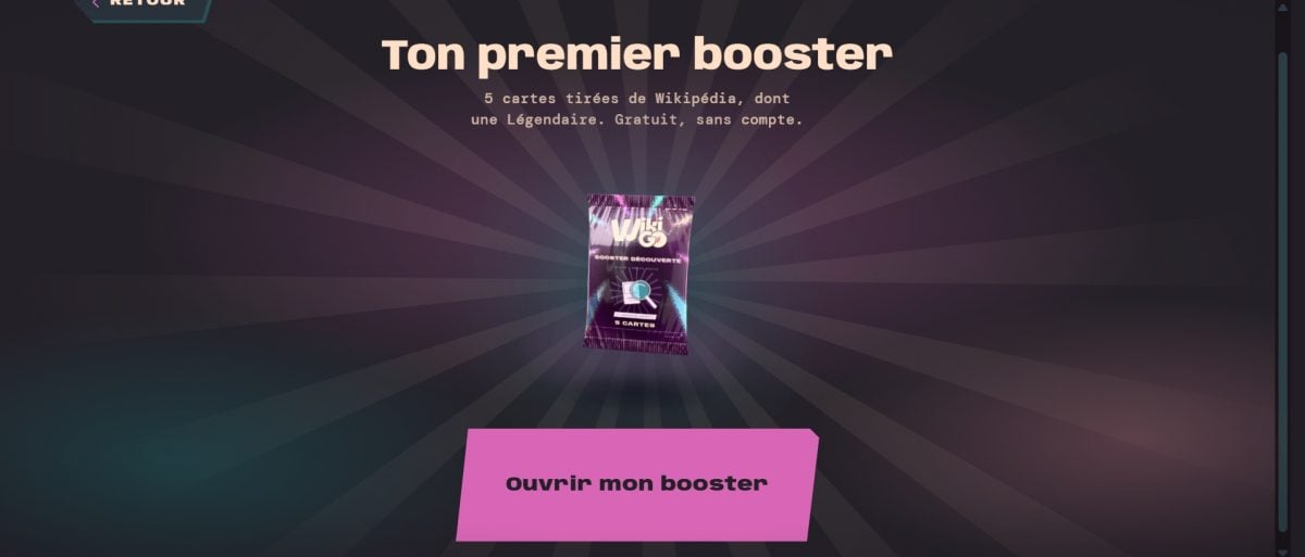 Bouton "Ouvrir mon booster"