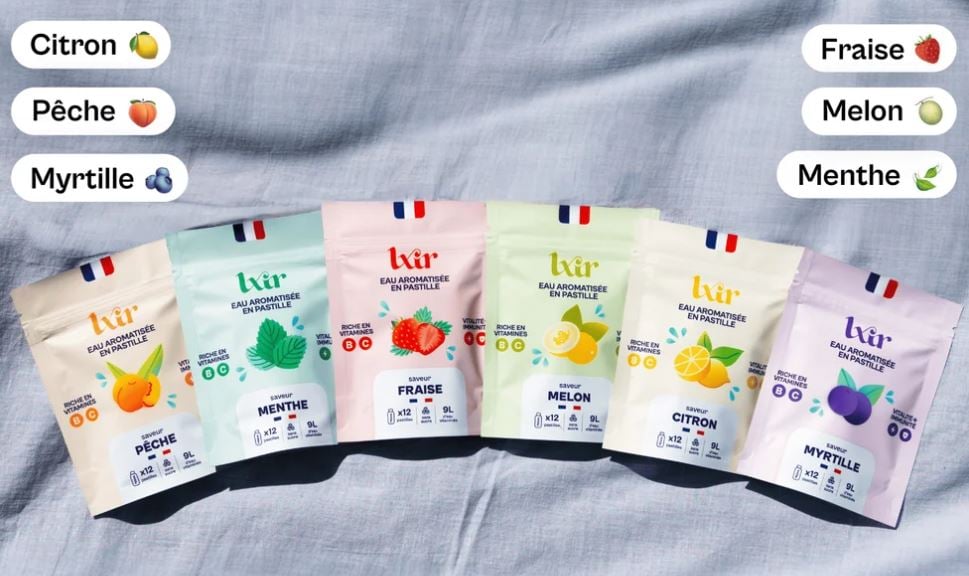 La gamme LXIR Life avec ses pastilles aromatisées.