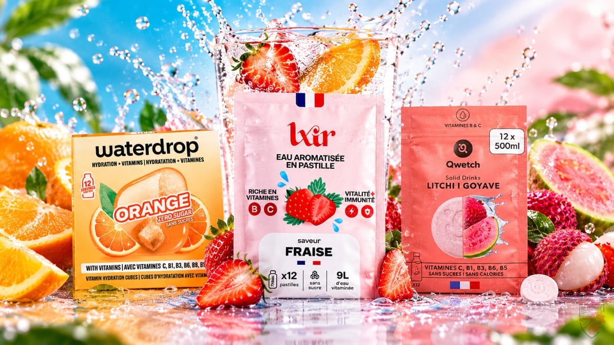 Top 3 pastilles pour aromatiser l'eau sans sucre